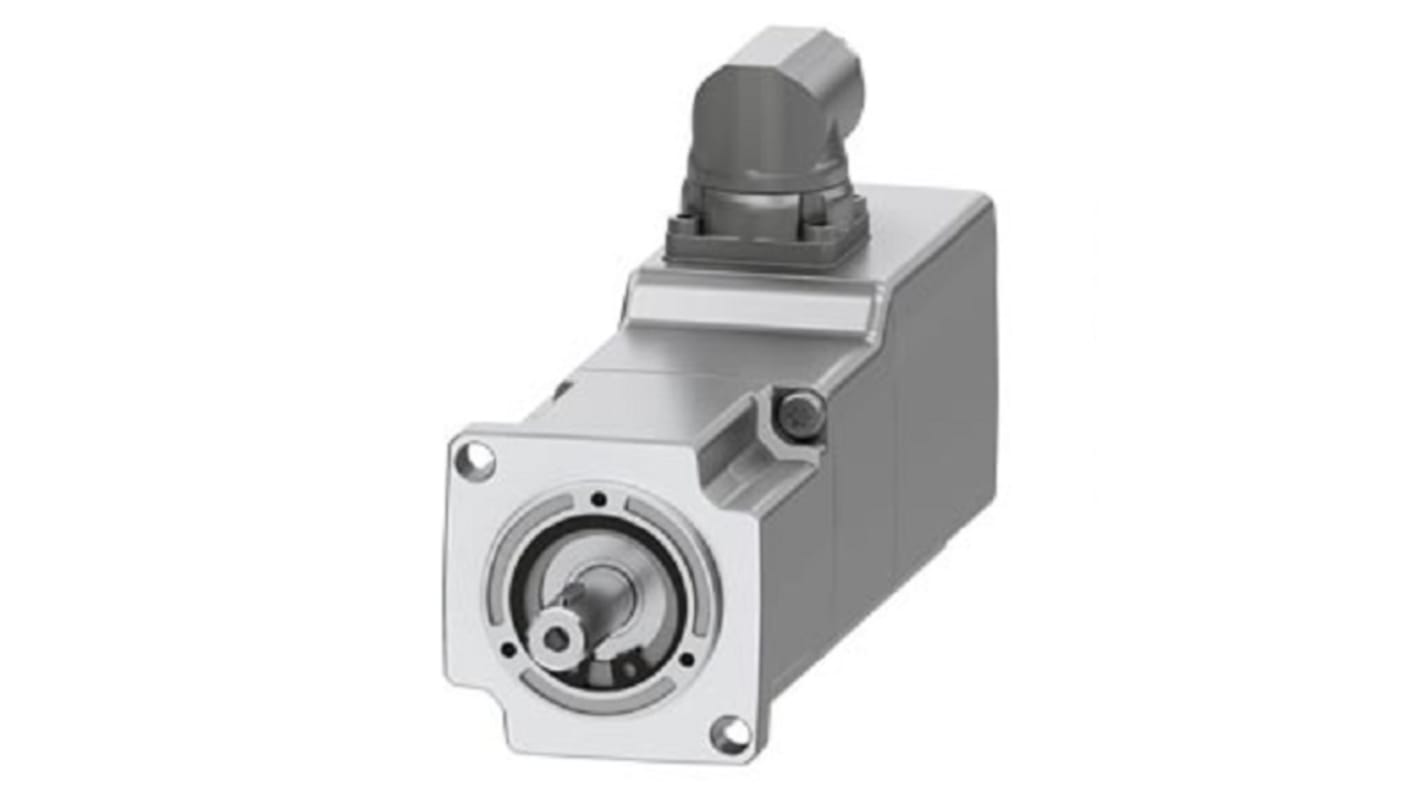 Servomotore Siemens 1FK2102-0AG11-1SA0, sincrono a magnete permanente, 0,05 kW, 3000 giri/min, design compatto.