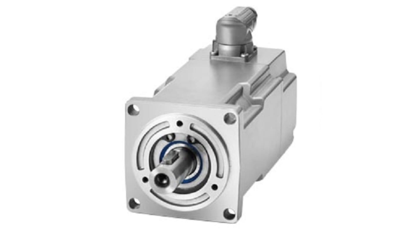 Servomotore Siemens 1FK2103-2AG01-0SA0, sincrono a magnete permanente, 0,2 kW, 1,95 Nm, 3000 giri/min, design compatto.