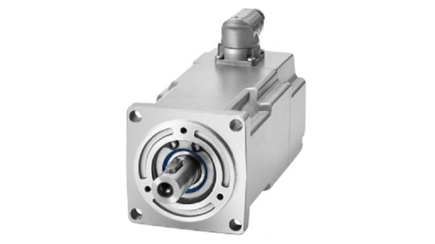 Servomotore Siemens 1FK2103-4AH00-1MA0, sincrono a magnete permanente, 0,48 kW, 4500 giri/min, coppia massima 4,05 Nm.