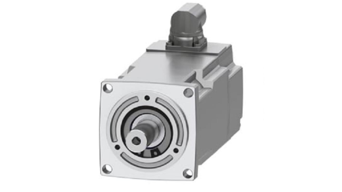 Servomotore Siemens 1FK2103-4AH01-0MA0, sincrono a magnete permanente, 0,48 kW, 4500 giri/min, coppia massima 4,05 Nm.