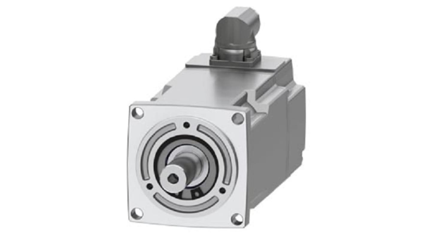 Servomotore Siemens 1FK2103-4AH01-0SA0, sincrono a magnete permanente, 0,48 kW, 4500 giri/min, coppia massima 4,05 Nm.