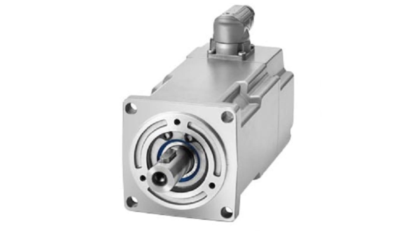 Servomotore Siemens 1FK2103-4AH10-1SA0, sincrono a magnete permanente, 0,48 kW, 4500 giri/min, coppia massima 4,05 Nm.