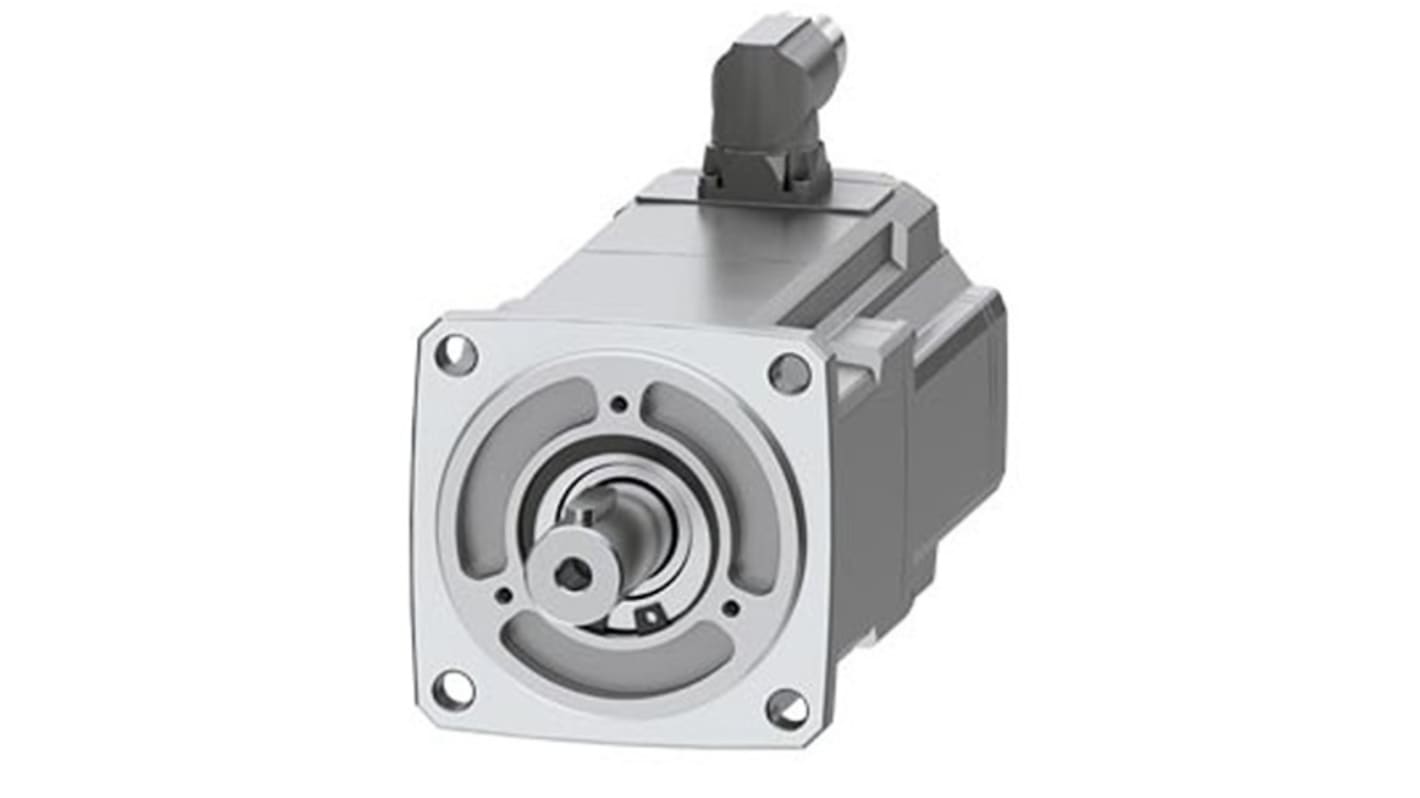 Servomotore Siemens 1FK2104-4AF11-1SA0, sincrono a magnete permanente, potenza 0,4 kW, coppia massima 4,05 Nm, design compatto.