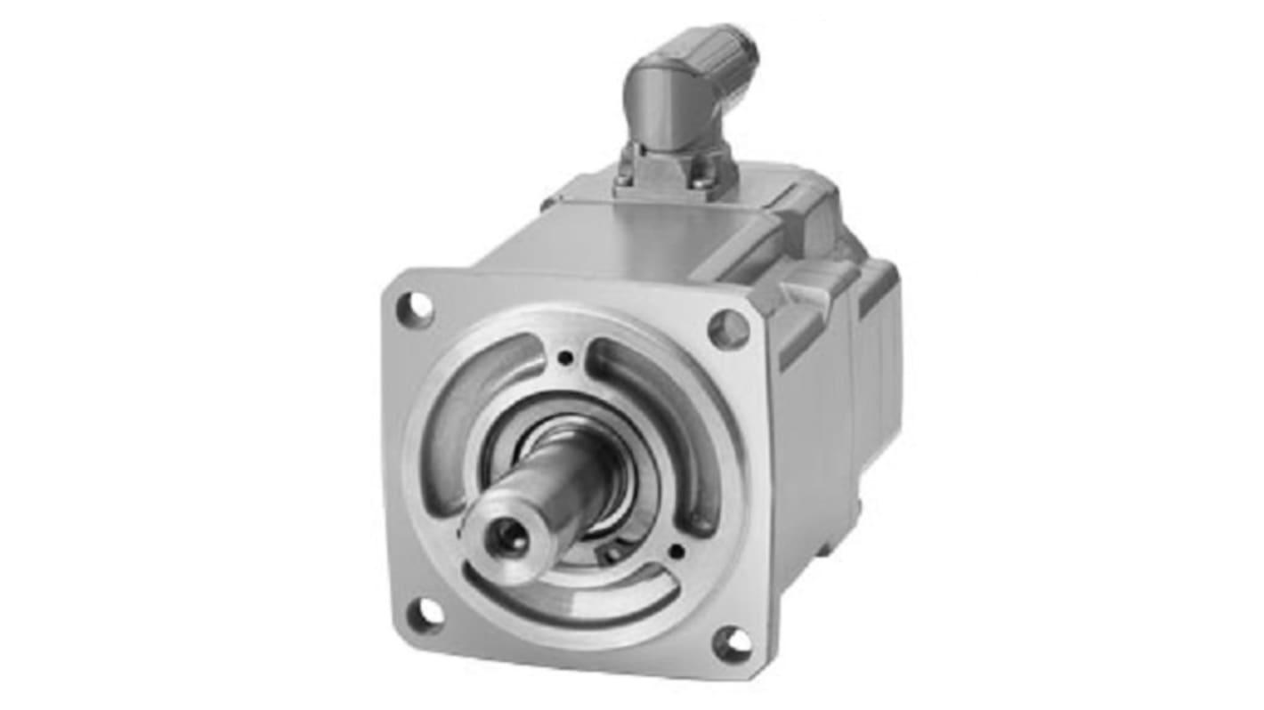Servomotore Siemens 1FK2104-4AK00-0SA0, sincrono a magnete permanente, 0,6 kW, 6000 giri/min, coppia massima 3,85 Nm.