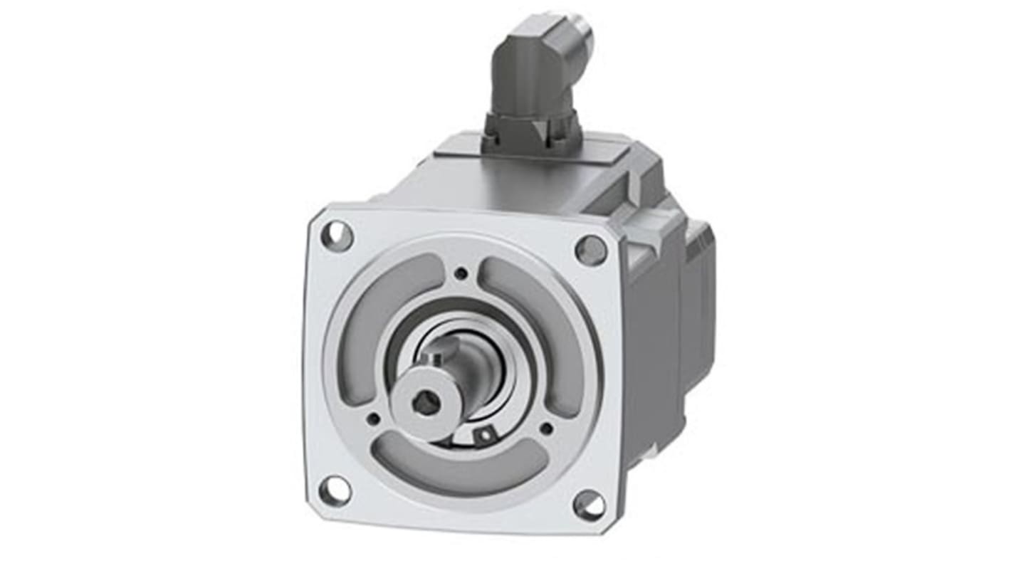 Servomotore Siemens 1FK2104-4AK00-1MA0, sincrono a magnete permanente, 0,6 kW, 6000 giri/min, coppia massima 3,85 Nm.
