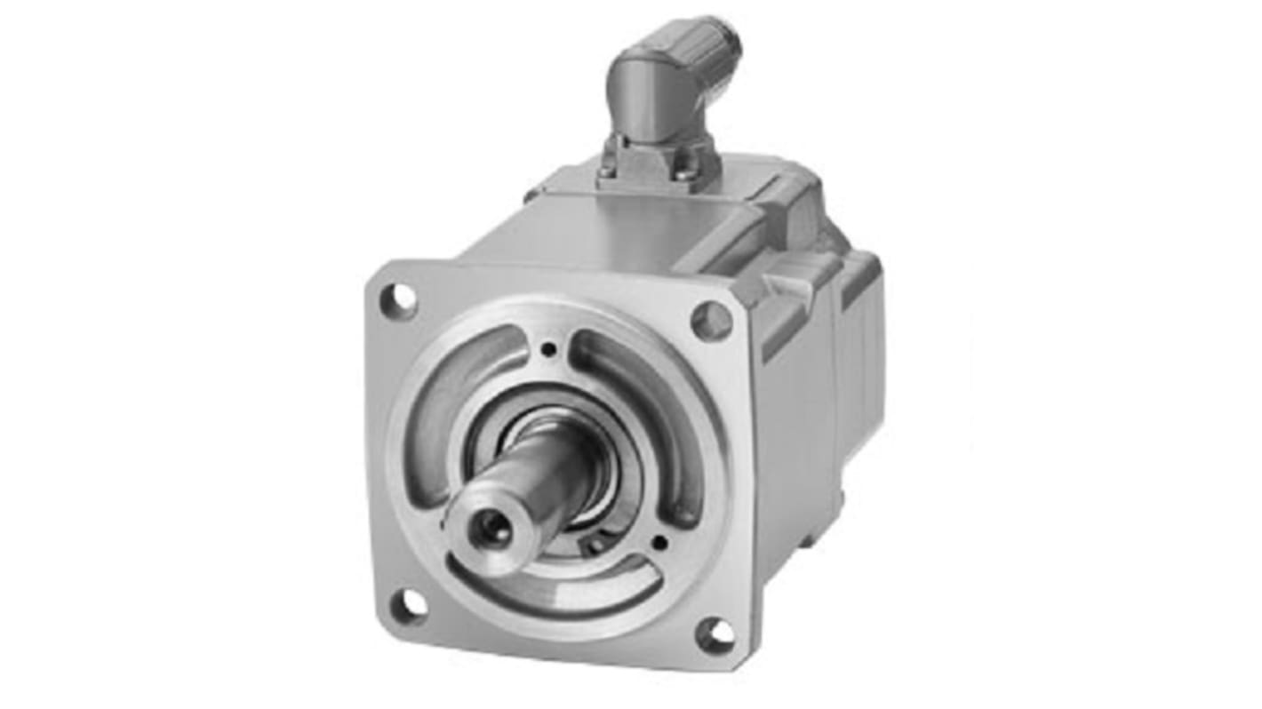 Servomotore Siemens 1FK2104-4AK10-0MA0, sincrono a magnete permanente, 0,6 kW, 6000 giri/min, coppia massima 3,85 Nm.