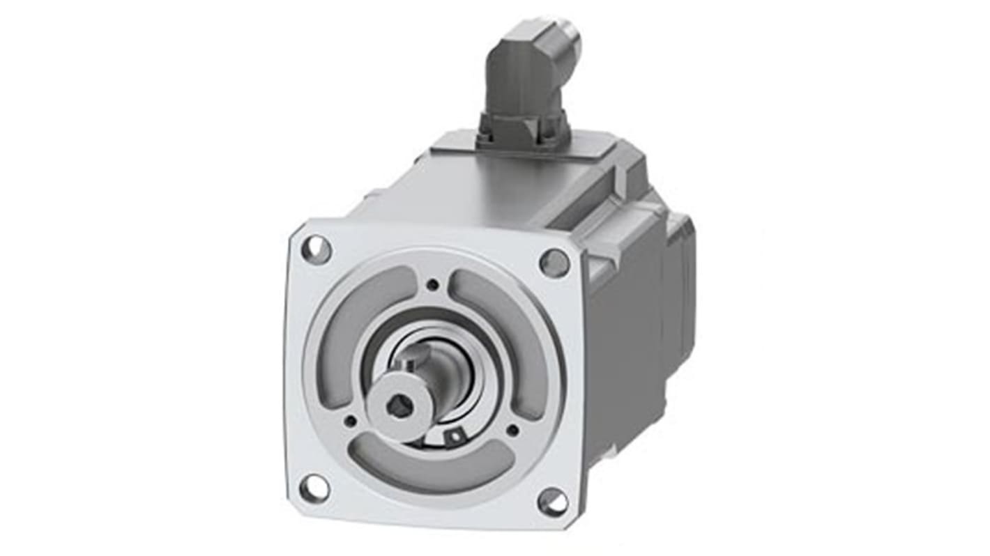 Servomotore Siemens 1FK2104-5AK00-1MA0, sincrono a magnete permanente, 1,07 kW, 6000 giri/min, coppia massima 7,6 Nm.