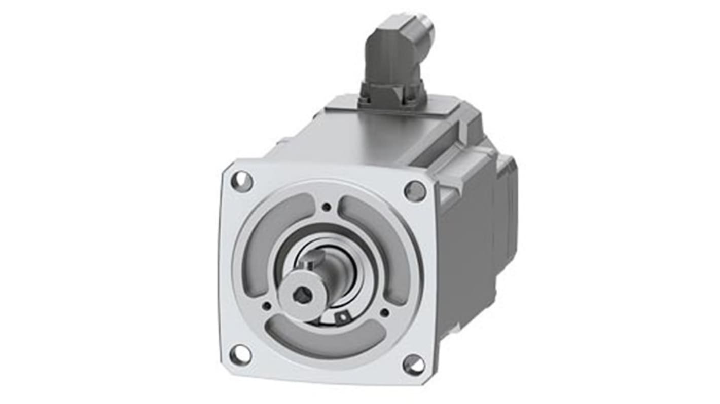 Servomotore Siemens 1FK2104-5AK01-1MA0, sincrono a magnete permanente, 1,07 kW, 6000 giri/min, coppia massima 7,6 Nm.