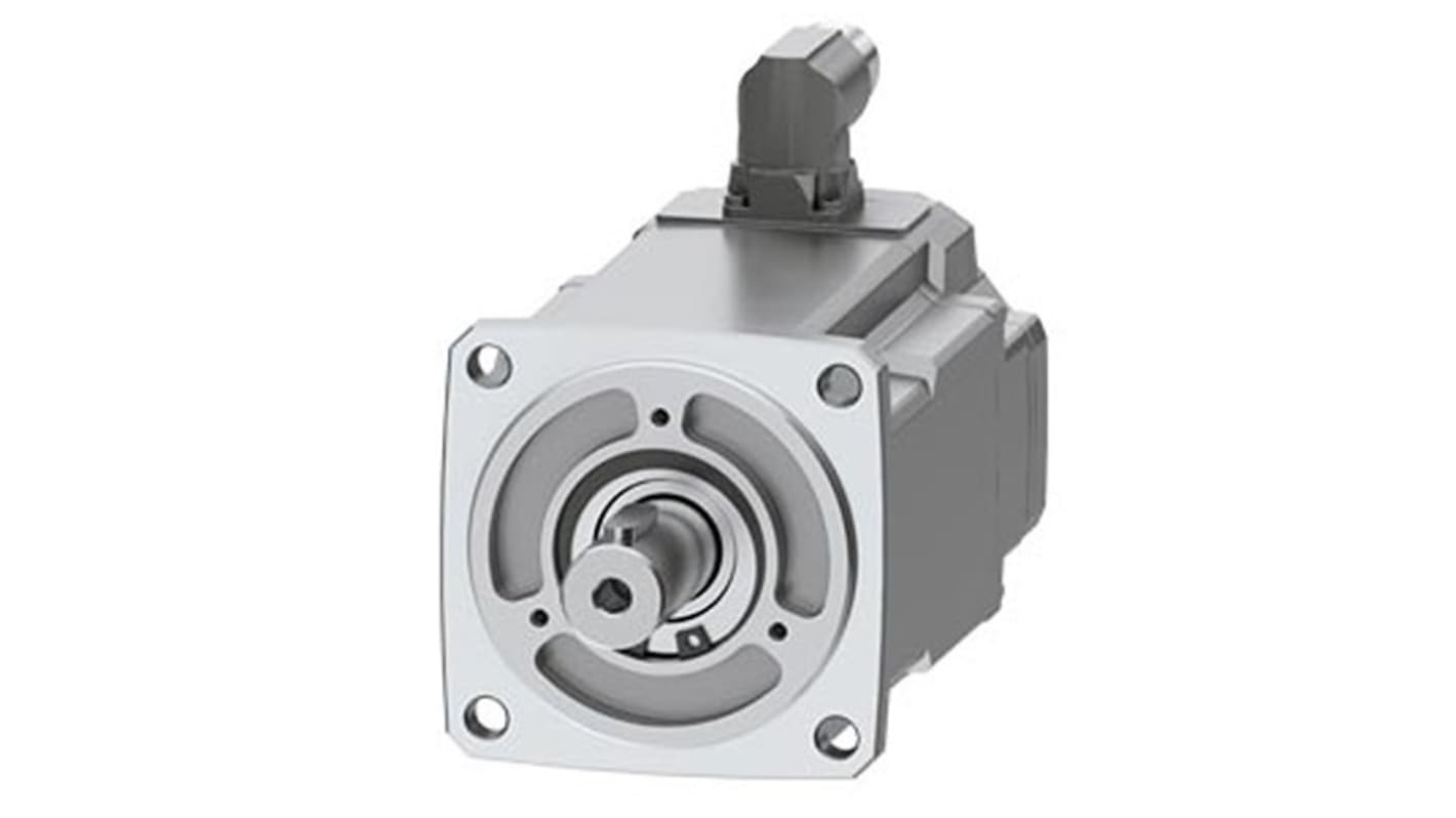 Servomotore Siemens 1FK2104-5AK01-1SA0, sincrono a magnete permanente, 1,07 kW, 6000 giri/min, coppia massima 7,6 Nm.