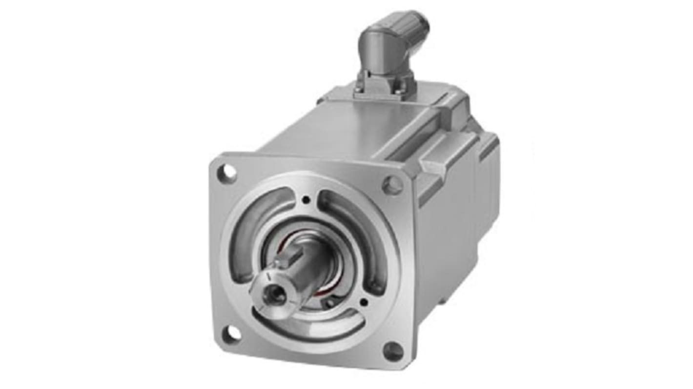 Servomotore Siemens 1FK2104-5AK10-0MA0, sincrono a magnete permanente, 1,07 kW, 6000 giri/min, coppia massima 7,6 Nm.