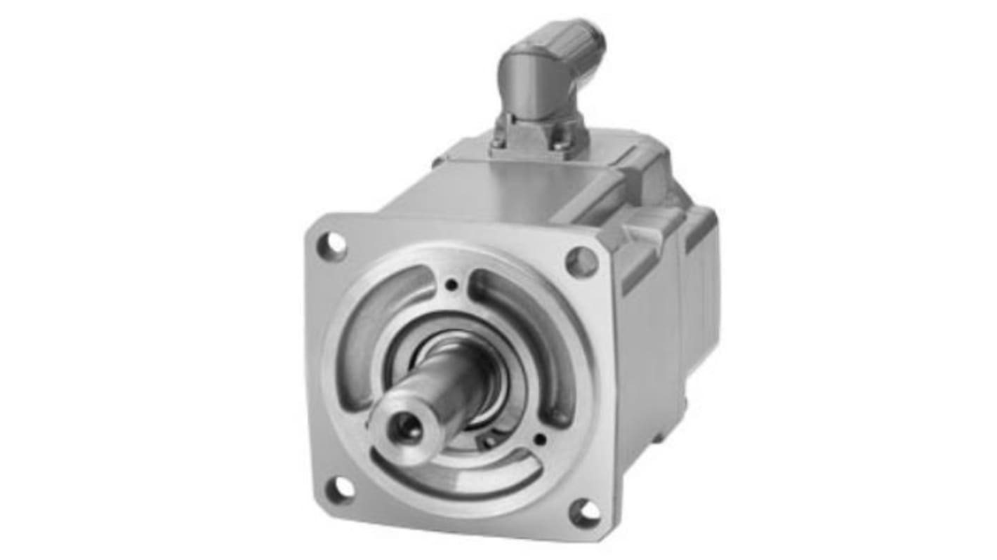 Servomotore Siemens 1FK2104-6AF11-0MA0, sincrono a magnete permanente, potenza 1 kW, coppia massima 10 Nm, 3000 giri/min.