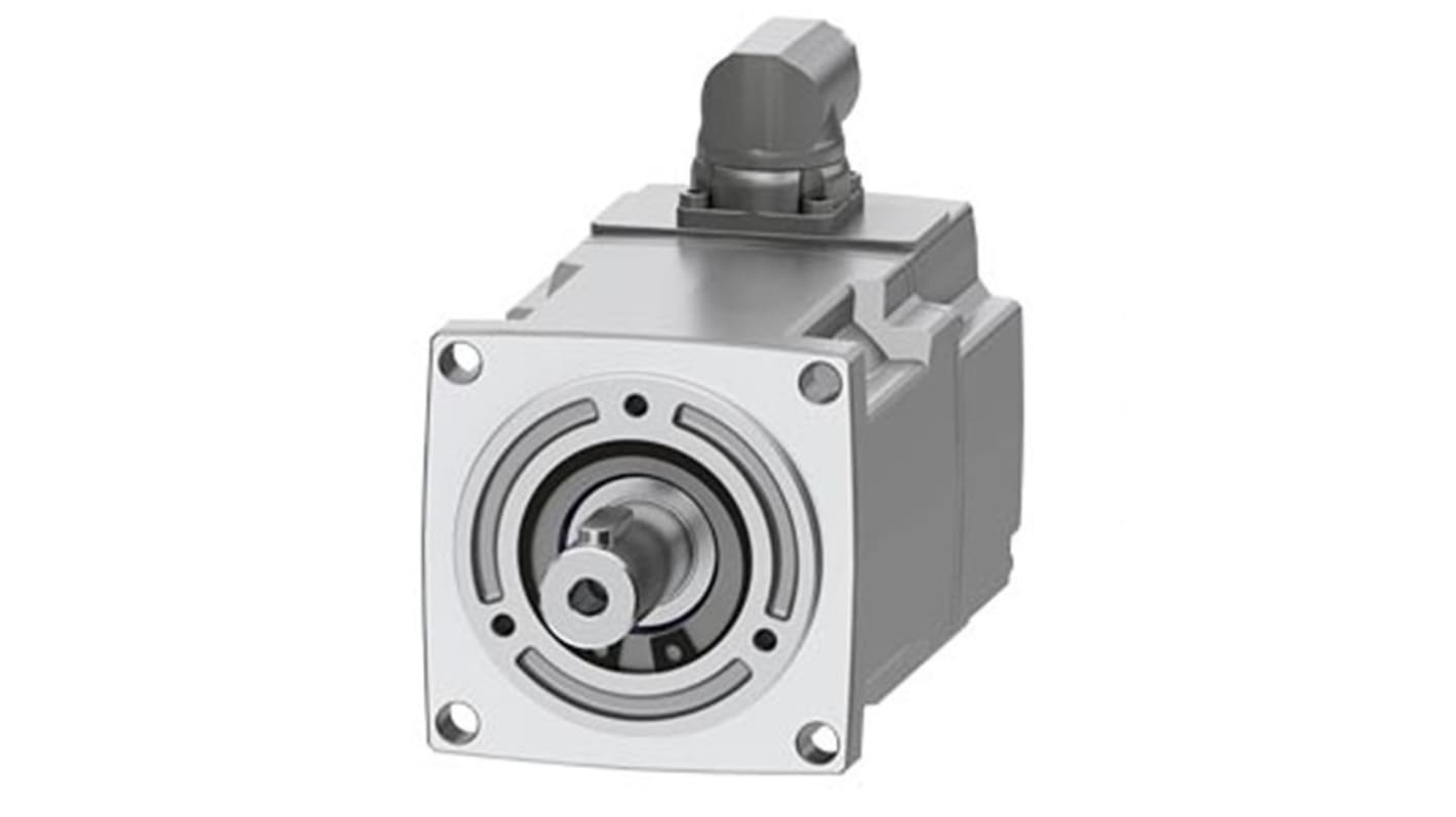 Servomotore Siemens 1FK2203-2AG00-1SA0, motore sincrono 0,2 kW, coppia massima 1,85 Nm, velocità 3000 giri/min.