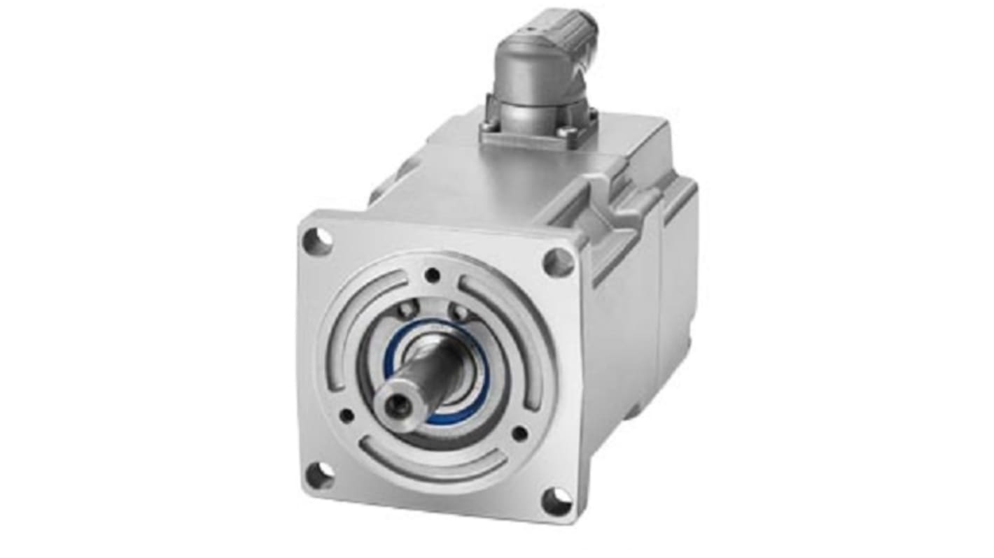 Servomotore Siemens 1FK2203-2AK00-0SA0, sincrono a magnete permanente, 0,26 kW, 6000 giri/min, coppia massima 1,85 Nm.