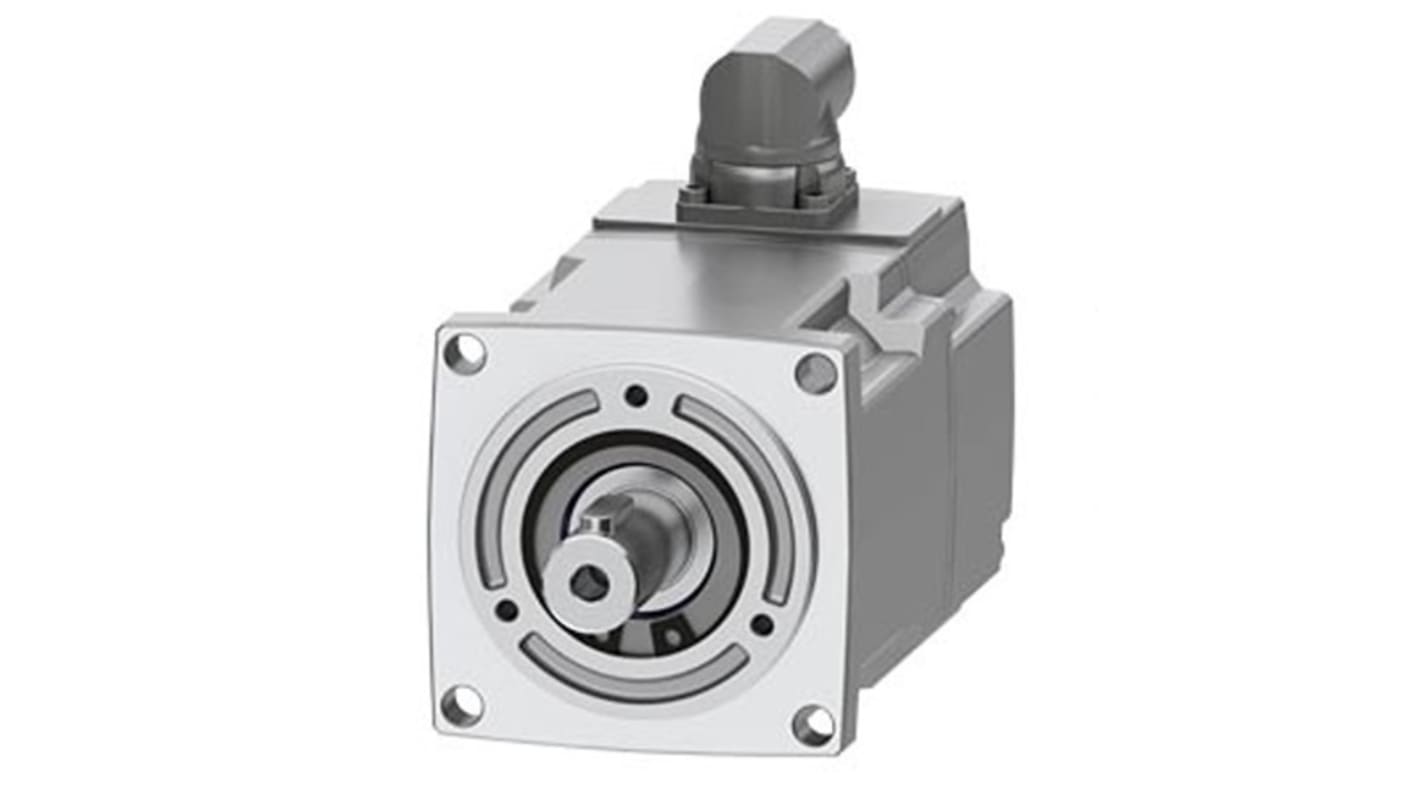 Servomotore Siemens 1FK2203-2AK00-1MA0, sincrono a magnete permanente, 0,255 kW, 6000 giri/min, coppia massima 1,95 Nm.