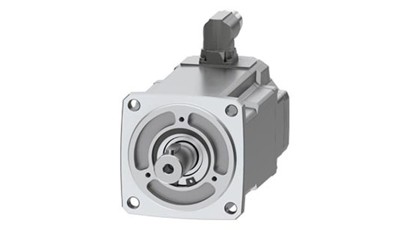 Servomotore Siemens 1FK2204-5AF01-1SA0, sincrono a magnete permanente, 0,75 kW, 3000 giri/min, coppia massima 7,5 Nm.