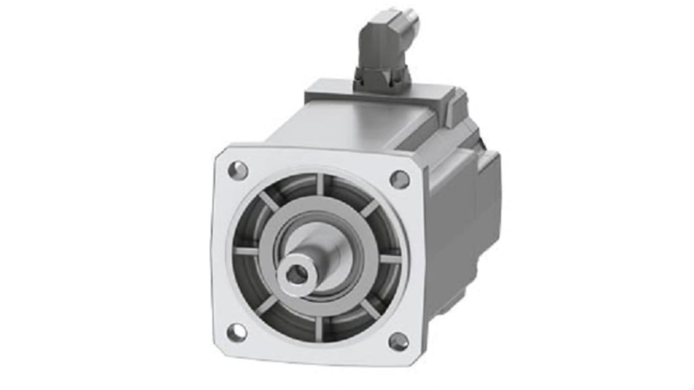Servomotore Siemens 1FK2205-2AF00-1SA0, motore sincrono 0,94 kW, coppia massima 10,8 Nm, 3000 giri/min, alimentazione 400-480 V.