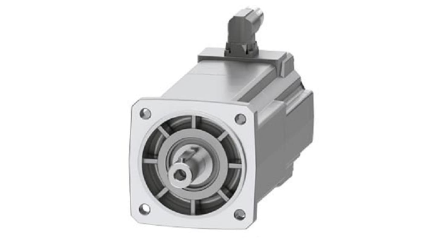 Servomotore Siemens 1FK2205-2AF10-1SA0, sincrono a magnete permanente, 0,94 kW, 10,8 Nm, 3000 giri/min, diametro asta 19 mm.