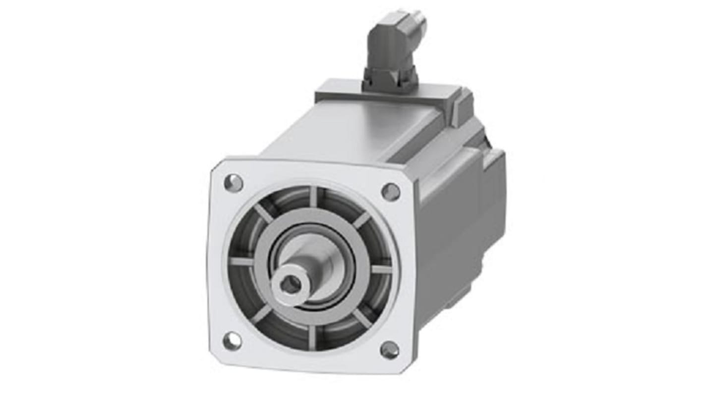Servomotore Siemens 1FK2205-4AF01-0SA0, sincrono a magnete permanente, 1,45 kW, 15 Nm, 3000 giri/min, raffreddamento naturale.