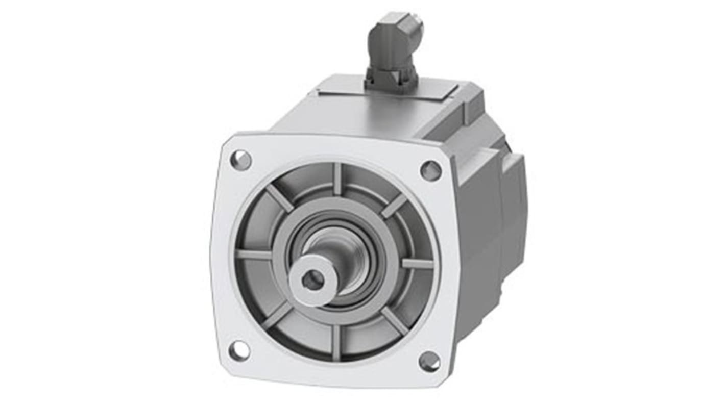Servomotore Siemens 1FK2208-3AC00-0SA0, sincrono a magnete permanente, potenza 3,05 kW, coppia massima 51 Nm, diametro asta 32 mm.