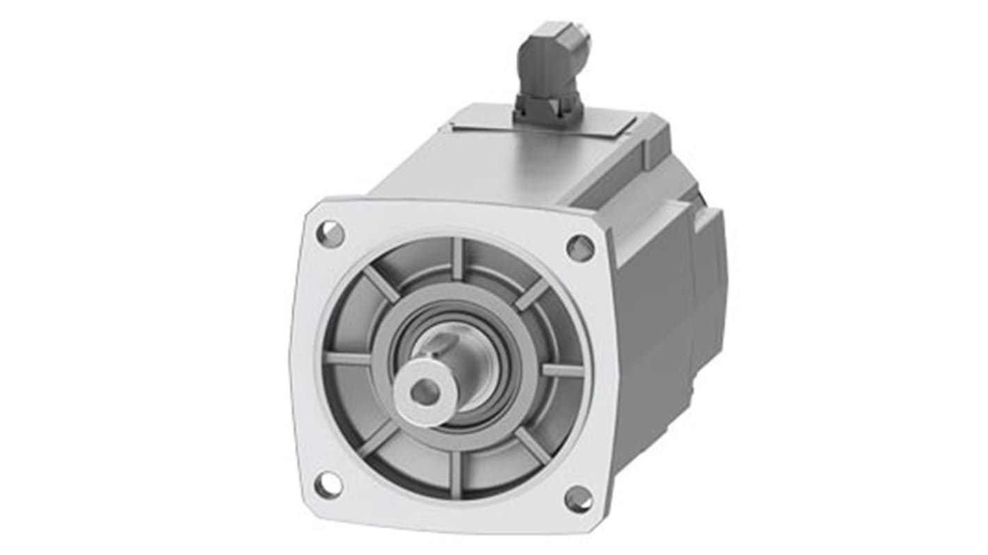 Servomotore Siemens 1FK2208-5AC01-1SA0, sincrono a magnete permanente, 4 kW, 80 Nm, 2000 giri/min, diametro asta 32 mm.