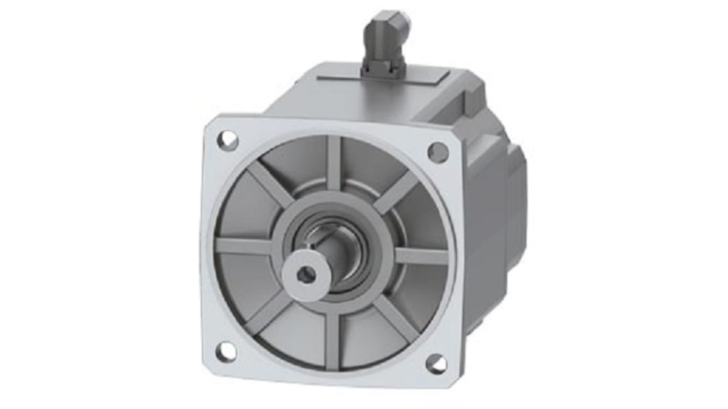Servomotore Siemens 1FK2210-3AB01-1MA0, motore sincrono 4,5 kW, coppia massima 90 Nm, 1500 giri/min, raffreddamento naturale.