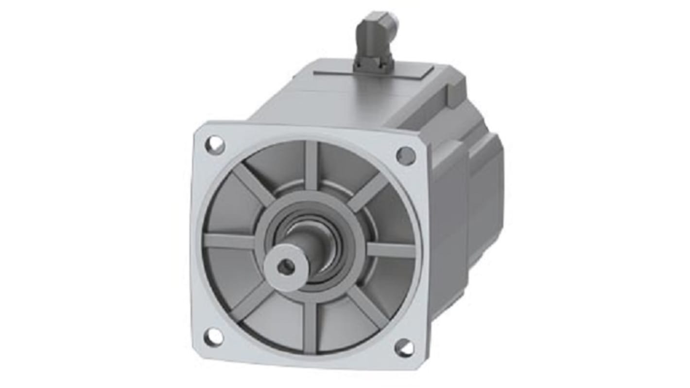 Servomotore Siemens 1FK2210-3AB10-0SA0, motore sincrono 4,5 kW, coppia massima 90 Nm, 1500 giri/min, diametro asta 38 mm.