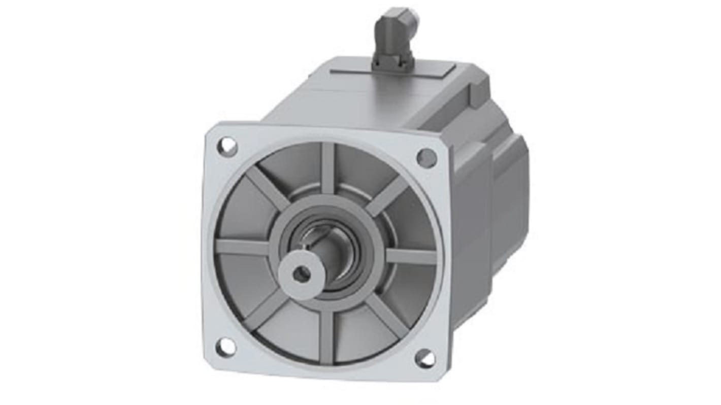 Servomotore Siemens 1FK2210-3AC11-1SA0, motore sincrono 5,5 kW, coppia massima 90 Nm, velocità 2000 giri/min, raffreddamento naturale.