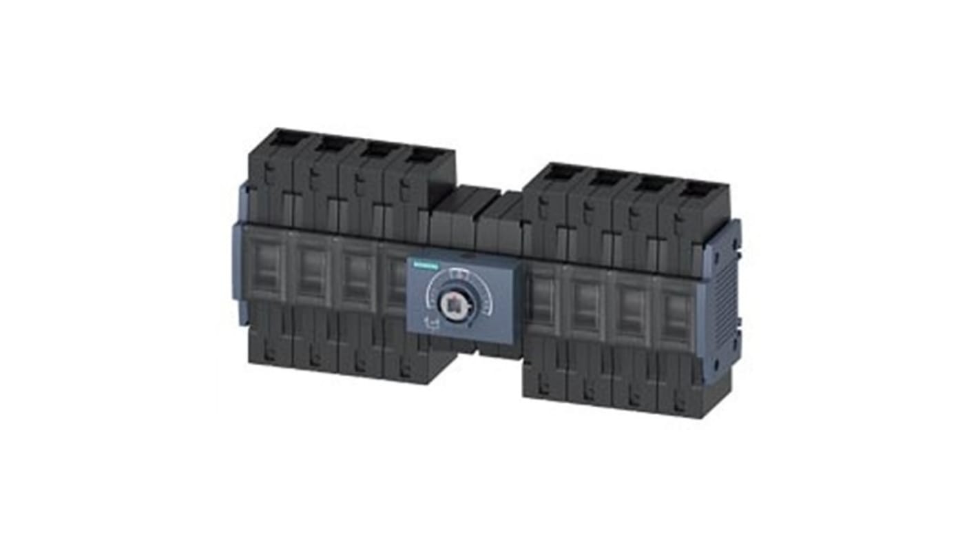 Contatto ausiliario sezionatore Siemens 3KC0434-2NE00-0AA0, 8 CO, azionamento manuale, design senza leva.