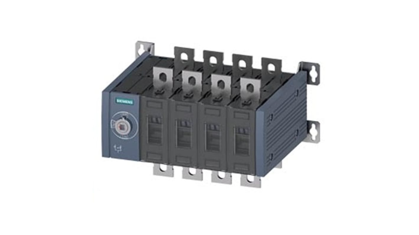 Siemens contatto ausiliario sezionatore 3KC0442-0PE00-0AA0, 12 NC e 12 NA, azionamento manuale, design senza leva.