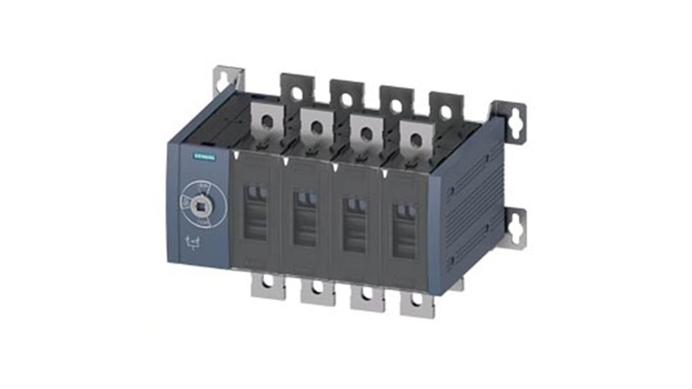 Contatto ausiliario sezionatore Siemens 3KC0448-0QE00-0AA0, 16 NC e 16 NA, azionamento manuale, design senza leva.