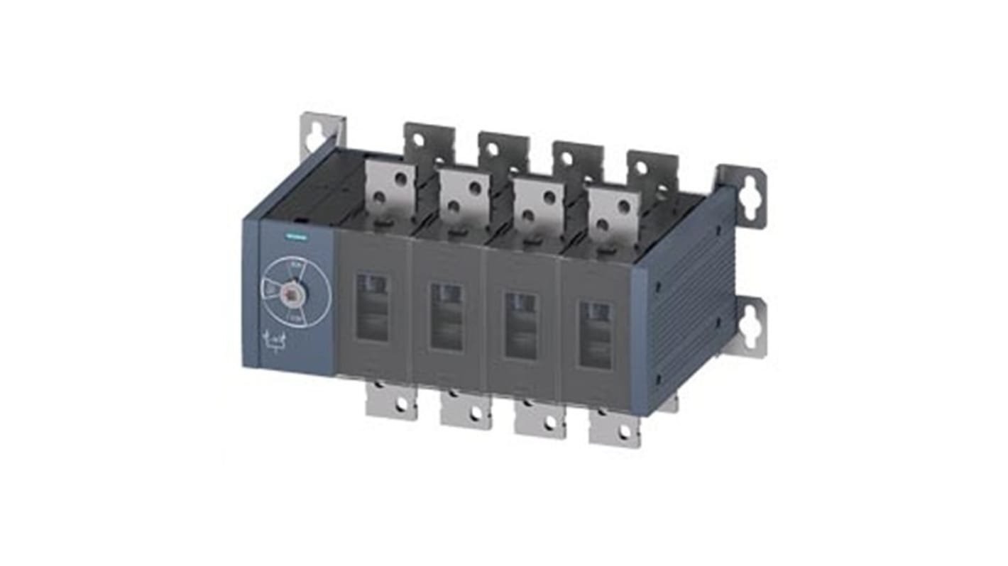 Contatto ausiliario sezionatore Siemens 3KC0454-0RE00-0AA0, 16 NC e 16 NA, azionamento manuale, design senza leva.