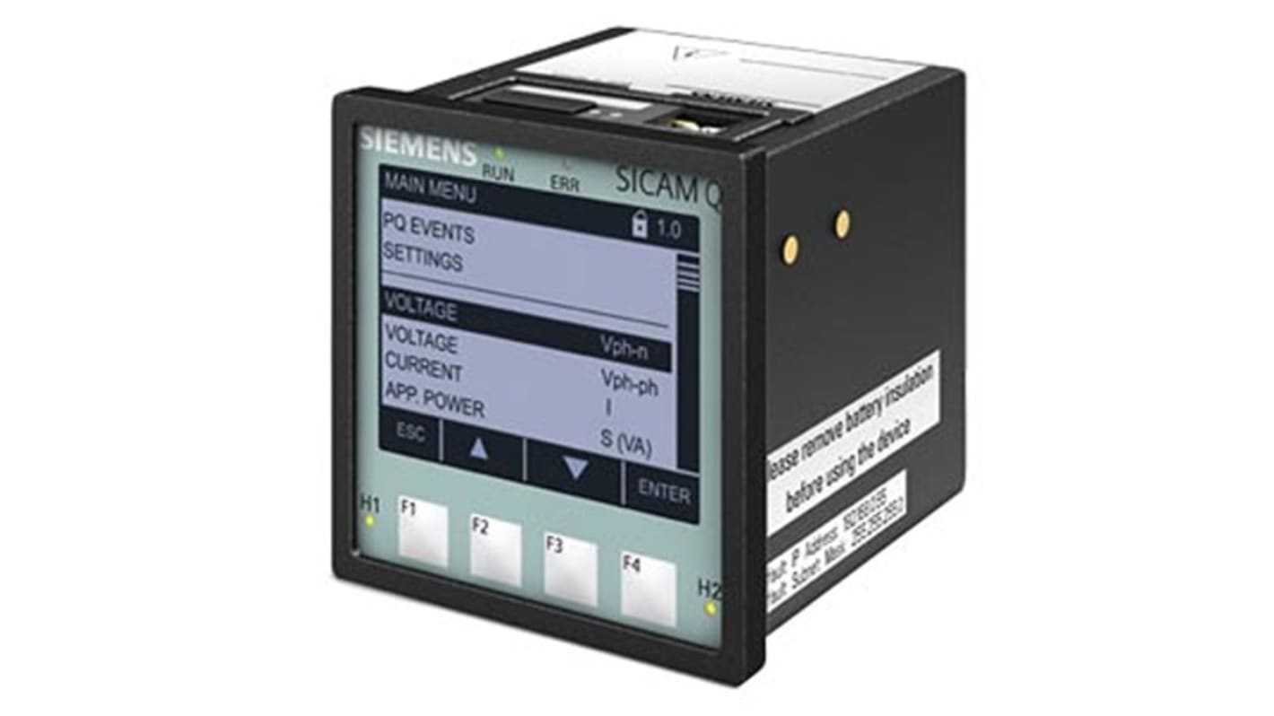 Modulo trasmettitore remoto Siemens 7KG9661-1AA00-1AA0, montaggio su guida, misurazione potenza attiva, protezione IP20.