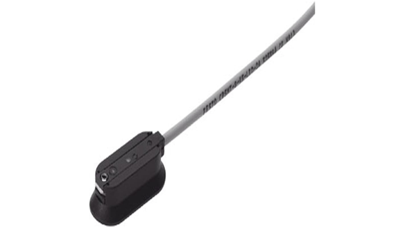 Supporto al montaggio Festo CRSMB-8-32/100 per sensore, in alluminio anodizzato, montaggio incollato, conforme a RoHS.