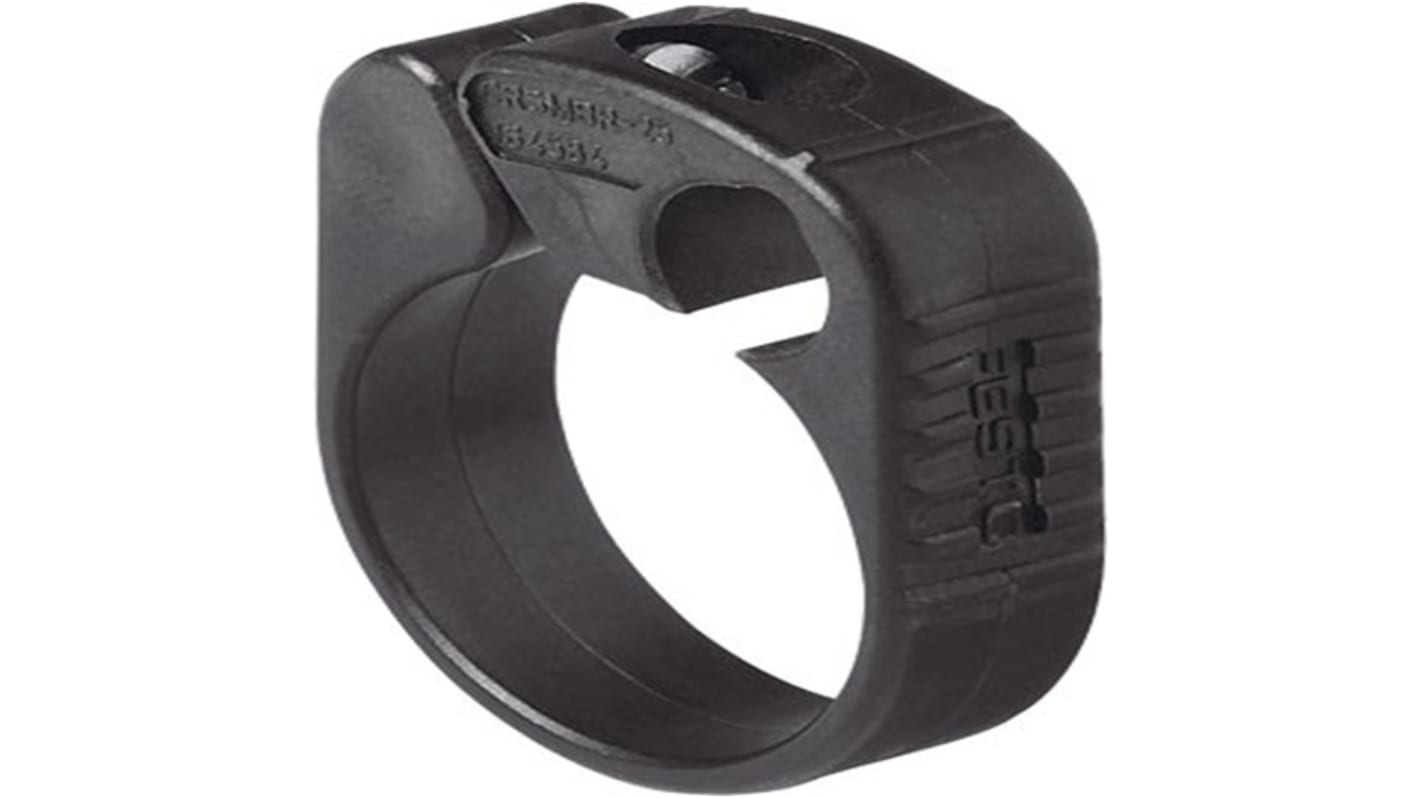Supporto al montaggio Festo CRSMBR-32 per sensore, dimensioni 32 mm, coppia di serraggio 0,5 Nm, conforme a VDMA24364-B2-L.