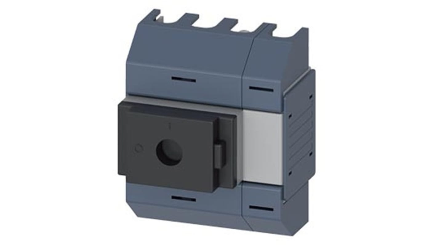 Sezionatore interruttore Siemens 3KD0240-2KG20-3, 4 poli, 32A, montaggio su guida DIN, protezione IP10, potenza 11kW.