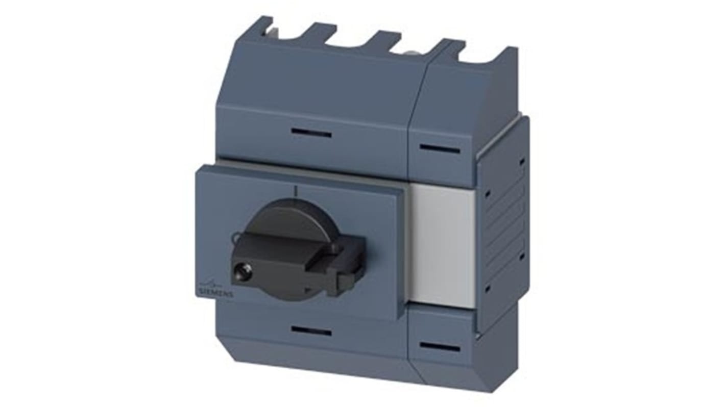 Sezionatore interruttore Siemens 3KD0242-2KG20-3, 4 poli, 32A, montaggio su guida DIN, protezione IP10, potenza 11kW.