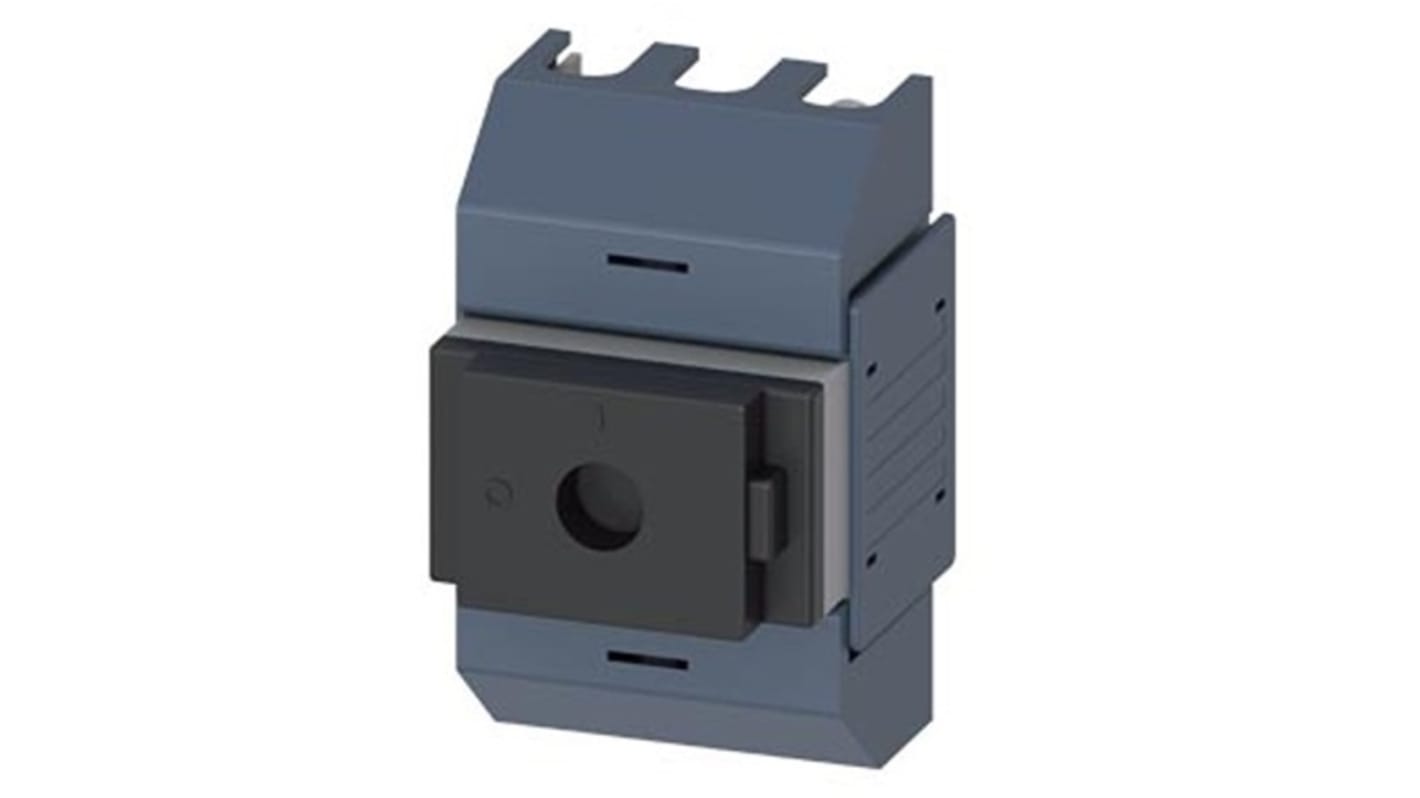Sezionatore interruttore Siemens 3 poli, 63A, montaggio su guida DIN, protezione IP10, unità senza maniglia.