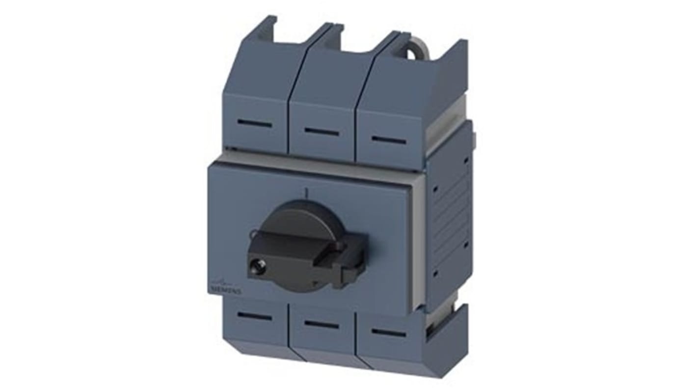 Sezionatore interruttore Siemens 3KD0532-2LG20-3, 3 poli, 100A, montaggio su guida DIN, protezione IP10.