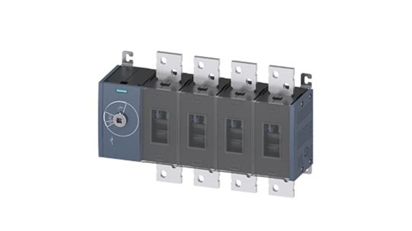 Sezionatore interruttore fisso Siemens 4 poli, corrente 2000A, protezione IP20, per interruttore principale. Codice 3KD5640-0RE10-0.