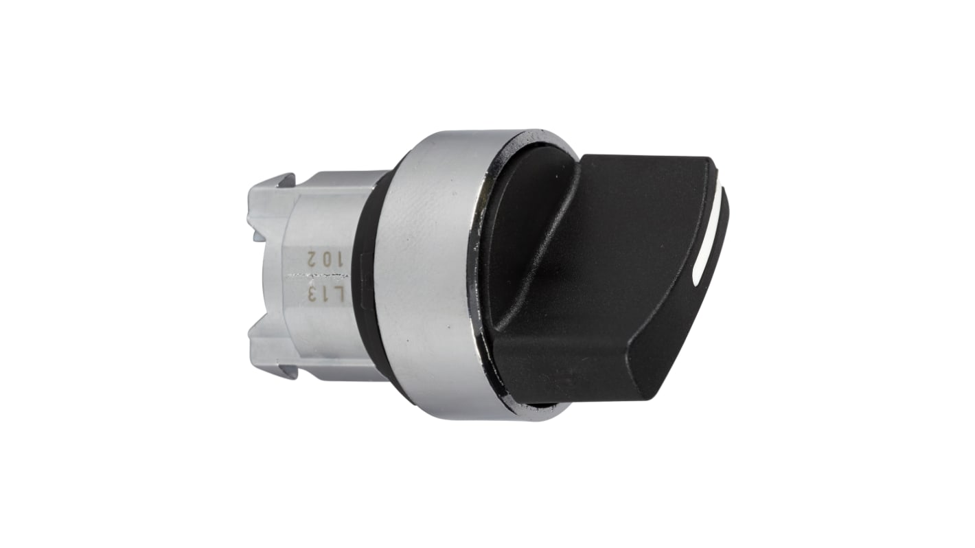 Teste selettori rotonde Schneider Electric Harmony XB4, attuatore nero, 2 posizioni, diametro foro 22mm, meccanica durevole.