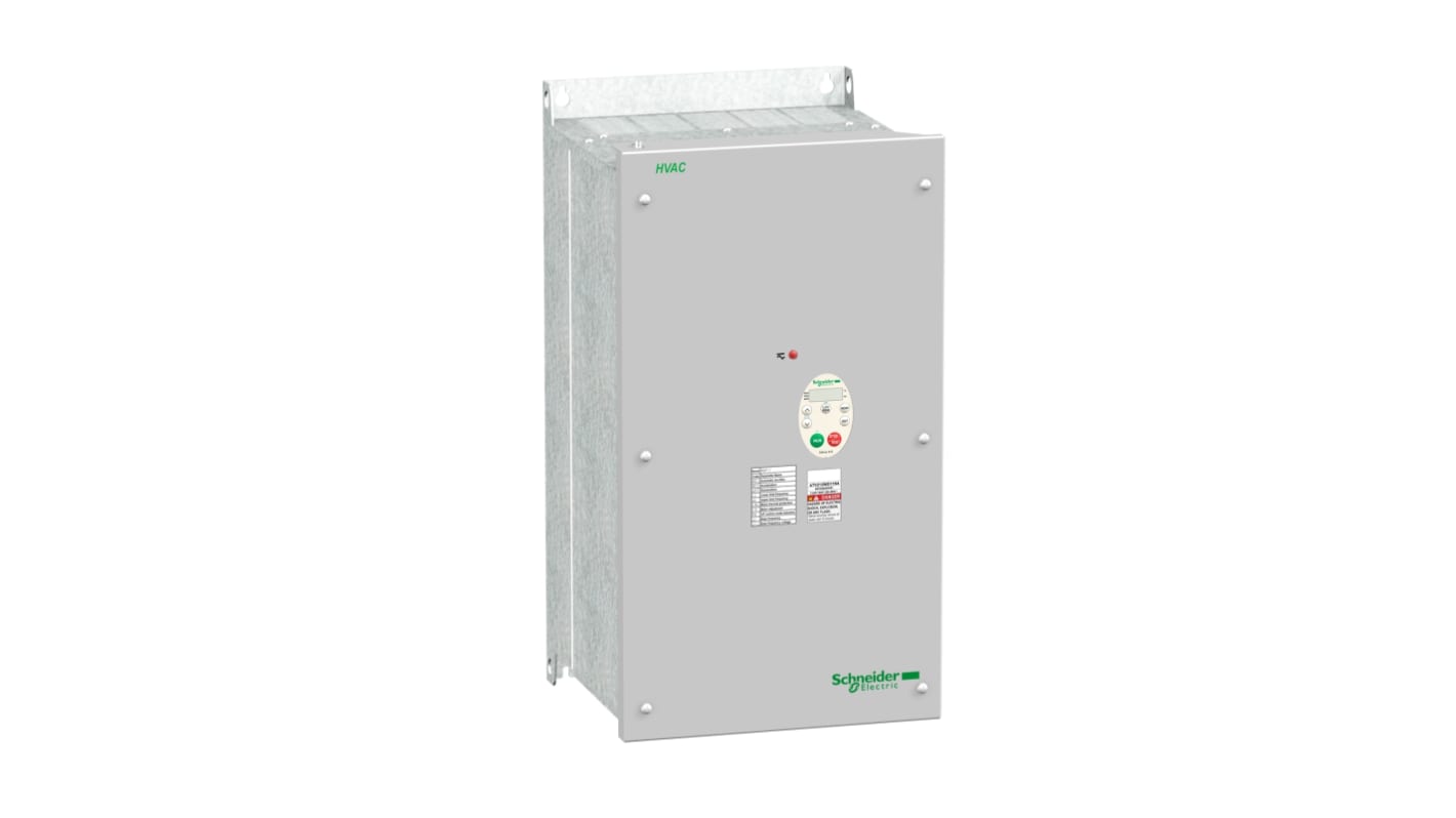 Avviatore a velocità variabile Schneider Electric ATV212WD11N4C, potenza 11 kW, 480 V, 16,7 A, per motori trifase, ecocompatibile.