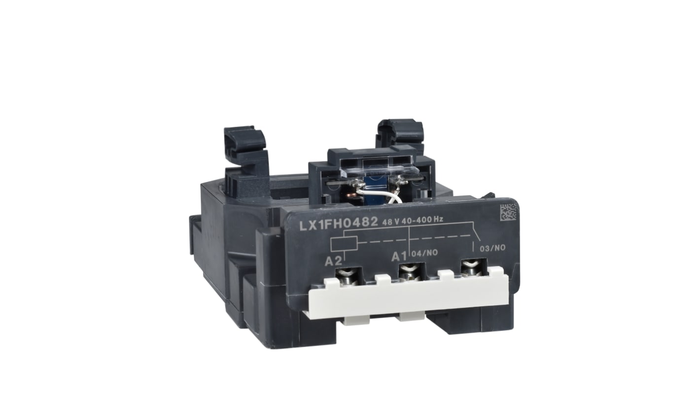 Bobina contattore Schneider Electric LX1FH0482 per LC1F265 e LC1F330, senza modulo soppressore, alta velocità, priva di metalli pesanti.