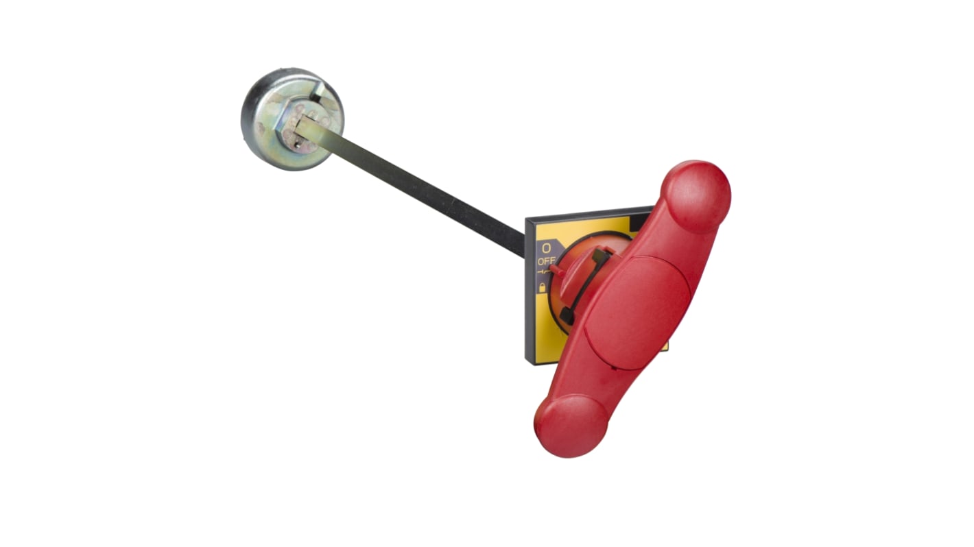 Manopola rotante Schneider Electric 31053 per INSJ400, NV320, Rosso - Controllo sicuro con bloccaggio OFF, conforme RoHS.