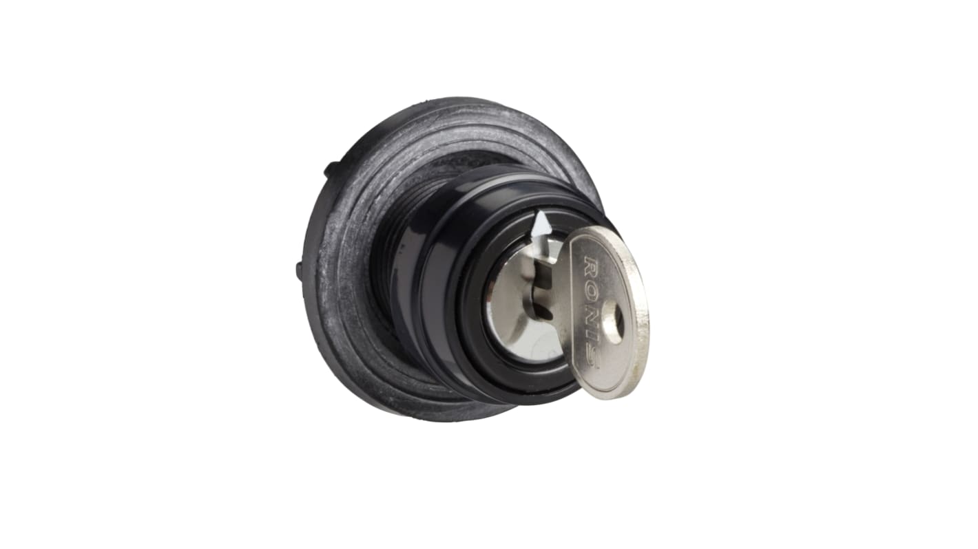 Manopola per interruttori a camme Schneider Electric KBA1S, diametro 29 mm, azionamento a 45 gradi, grado di protezione IP65.