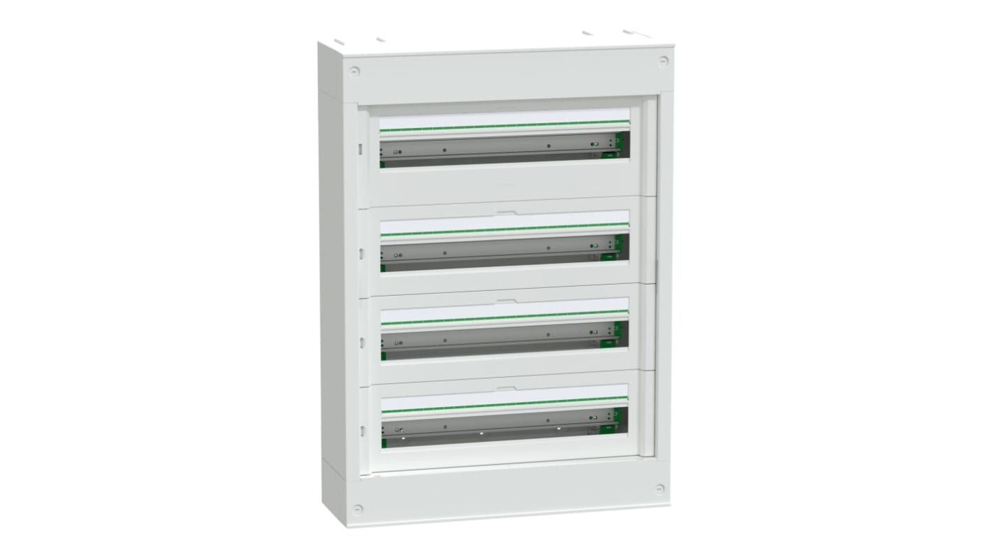 Contenitore di distribuzione modulare Schneider Electric LVSST424, 4 fori, montaggio a parete, colore bianco, materiale plastico.