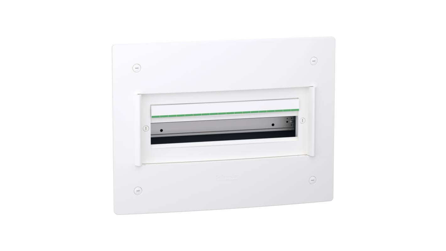 Contenitore Schneider Electric LVSXS118, montaggio a filo, 1 fila di 18 moduli, plastica bianca RAL 9003, grado di protezione IP40.