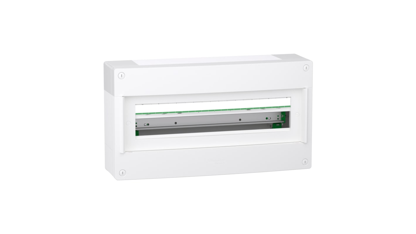 Contenitore modulare Schneider Electric LVSXT124, 1 foro, bianco, per montaggio superficiale, capacità 48 moduli, conforme RoHS.