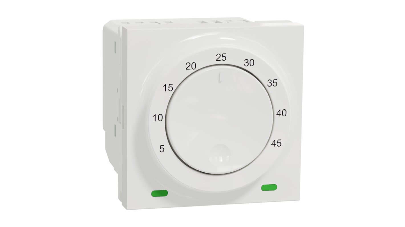 Termostato Schneider Electric NU350318, montaggio a vite, operante tra 5°C e 45°C. Ideale per applicazioni industriali.