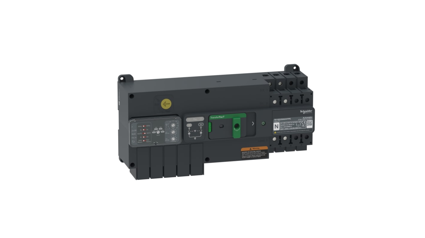 Interruttore di isolamento Schneider Electric TA10D2S0323TPE, 2 poli, 32A, montaggio su guida DIN, protezione IP20/IP40.