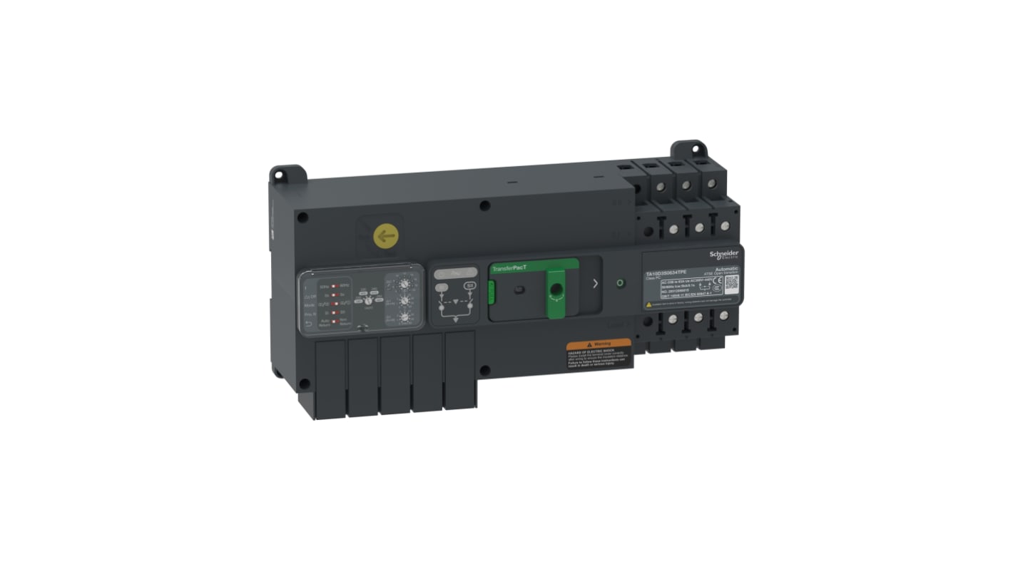 Interruttore di isolamento Schneider Electric TA10D3S1004TPE, 3 poli, 100 A, montaggio su guida DIN, protezione IP20/IP40.